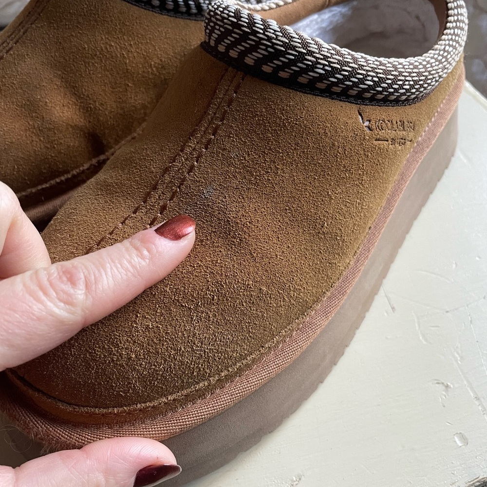 Koolaburra Tan Platform Shoes - Picture 3 of 8